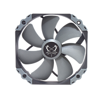 KF1425FD18-P Кулер для корпуса/ Case Cooler Scythe Kaze Flex 140 (140x140x27mm, 4-pin PWM, 100.8CFM, 26.45dBA, 1800RPM, Gray)