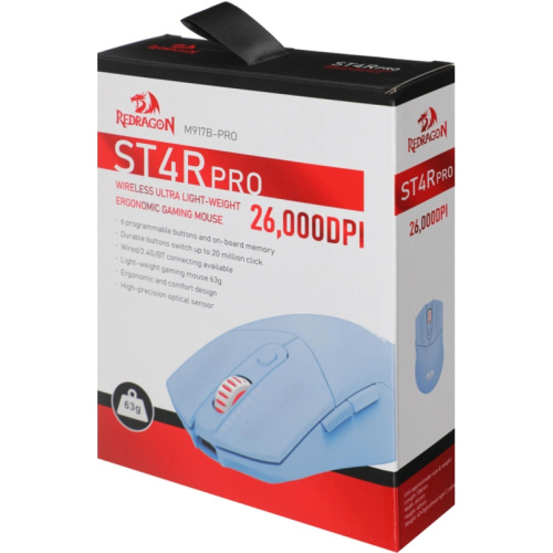 72267 Мышь USB WRL ST4R PRO BLUE 72267 REDRAGON фото 3
