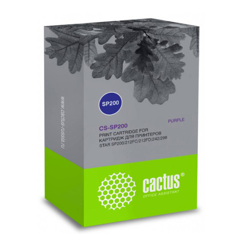 -/ Картридж матричный Cactus CS-SP200 фиолетовый для Star SP200/212FC/212FD/242/298 -/ Картридж матричный Cactus CS-SP200 фиолетовый для Star SP200/212FC/212FD/242/298