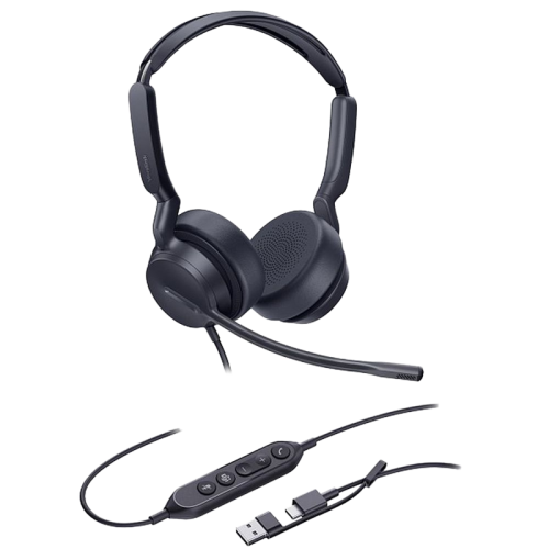 UH42DualUCUSB-C/A Гарнитура проводная/ Yealink UH42 Dual UC USB-C/A [1308215]