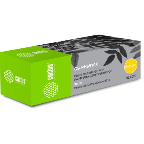 CS-PH6510X -/ Картридж лазерный Cactus CS-PH6510X 106R03488 черный (5500стр.) для Xerox Phaser 6510/WC6515