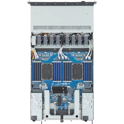 6NR184S91DR000AAV1Z0 Серверная платформа/ Gigabyte R184-S91-AAV1, 1U, 2x LGA 4710 (Socket E2) 350W, 32x DDR5, 6 x 9.5mm E1.S NVMe + 8x 2.5" NVMe/SATA/SAS-4* (need hba/raid), 2 x M.2 (2280/22110) + Internal M.2 (2280), 2 x 1 Gb/s LAN (Intel I350-AM2) + 1x фото 5