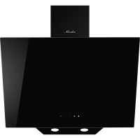 AMIENS50Noir Наклонная вытяжка MONSHER/ Настенная наклонная вытяжка, ширина 50 см, отвод/рециркуляция, 700 м3/час, сенсорное управление, 3 скорости, светодиодное освещение 2*1 Вт, металлические жироулавливающие фильтры, угольный фильтр KM 101 (опция), цве