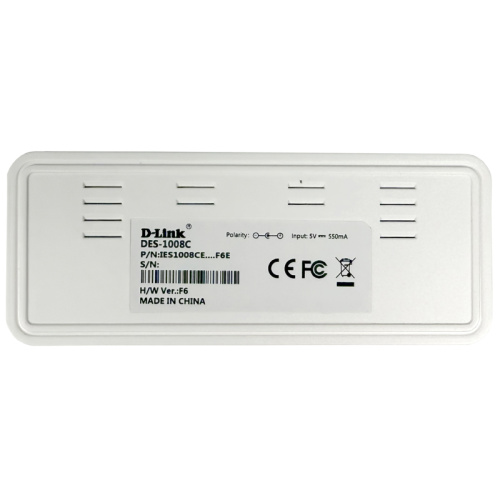 DES-1008C/F6/E Коммутатор/ DES-1008C Коммутатор, 8x100Base-TX, корпус пластик фото 4