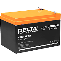CGD1212 Батарея DELTA серия CGD, CGD 1212, напряжение 12В, емкость 12Ач (разряд 10 часов), макс. ток разряда (5 сек.) 180А, макс. ток заряда 6А, графеновая свинцово-кислотная типа AGM, клеммы F2, ДxШxВ 151х98х95мм., вес 3.9кг., срок службы 15 лет./ Batter