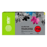 CS-PFI710Y -/ Картридж струйный Cactus CS-PFI710Y желтый (700мл) для Canon imagePROGRAF TX-2000/TX-3000/TX-4000