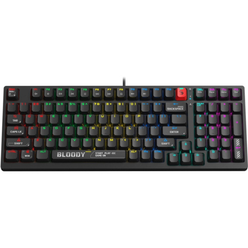 S98BLACK Клавиатура A4Tech Bloody S98 механическая черный USB for gamer LED (S98 BLACK) фото 8 S98BLACK Клавиатура A4Tech Bloody S98 механическая черный USB for gamer LED (S98 BLACK) фото 8
