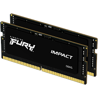KF560S38IBK2-32 Память оперативная/ Kingston 32GB 6000MT/s DDR5 CL38 SODIMM (Kit of 2) FURY Impact XMP