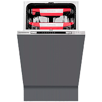 GLM4575 Встраиваемая посудомоечная машина Kuppersberg/ Узкая, Полностью встраиваемая, ширина 45 см, 11 комплектов,внутреннее освещение,электронное управление, цифровой дисплей, 7 программ, 7 температурных режимов, дополнительная подставка под бокалы ,функ