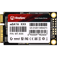 MT-512 Твердотельный накопитель/ Kingspec SSD MT-512, 512GB, mSATA, SATA3, R/W 560/530MB/s, IOPs н.д./н.д., TBW 240, DWPD 0.4 (3 года)