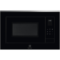 LMS4253TMX Встраиваемая микроволновая печь ELECTROLUX/ Микроволновая печь с грилем, объем 25 л., высота 390 мм, цвет черный/нерж. Сталь