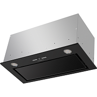 Fantasy1000ST60BlackGlass Кухонная вытяжка MAUNFELD/ Кухонная вытяжка MAUNFELD Fantasy 1000ST 60, полновстраиваемая, 4 скорости, электронное управление, таймер, энергоэффективность В, уровень шума 52 дБ ,цвет черное стекло