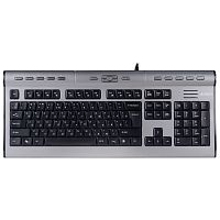 KLS-7MUUUSB Клавиатура A4Tech KLS-7MUU серебристый/серый USB slim Multimedia (KLS-7MUU USB)