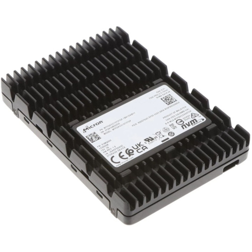 MTFDKCC15T3TGP-1BK1DABYY Твердотельный накопитель/ Micron SSD 7500 PRO, 15360GB, U.3(2.5" 15mm), NVMe, PCIe 4.0 x4, 3D TLC, R/W 7000/5900MB/s, IOPs 1 100 000/250 000, TBW 28032, DWPD 1 (12 мес.) фото 2