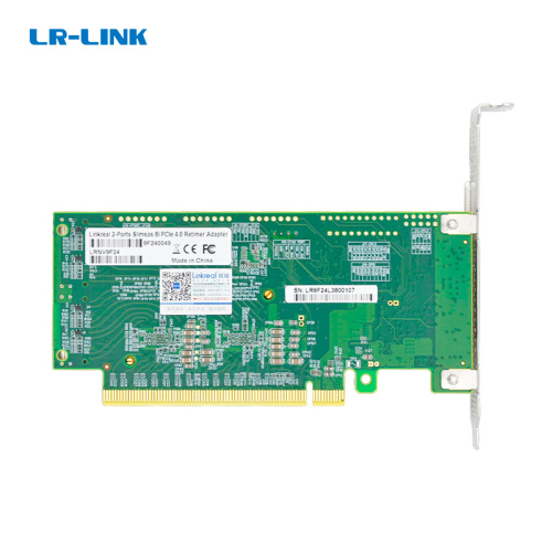 LRNV9F24 Адаптер для SSD/ PCIe x16 to Two SlimSAS SFF-8654 8i Retimer Adapter фото 2
