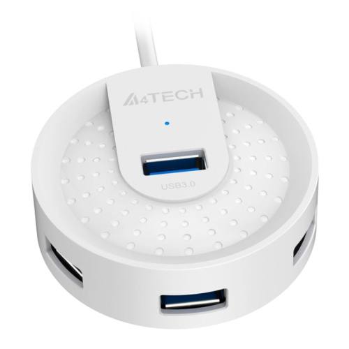 HUB-30 Разветвитель USB 3.0 A4Tech HUB-30 4порт. белый фото 3 HUB-30 Разветвитель USB 3.0 A4Tech HUB-30 4порт. белый фото 3