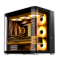 TK-2Black Корпус без блока питания/ Case JONSBO TK-2, Midi-Tower, TG, no fans, 1xUSB-A 3.2 + 1xUSB-C 3.2, ATX, mATX, mITX Black