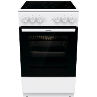 GEC5A41WG Плита GORENJE/ Тип плиты: электрическая, Тип варочной поверхности: электрическая, Цвет: белый, Гриль: Есть, Ширина, см: 50
