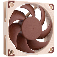 NF-A6x15FLX Кулер для корпуса/ Case Cooler Noctua NF-A6x15 FLX (60x60x15mm, 3-pin, 23.4CFM, 19.8dBA, 3500RPM, Beige/Brown)