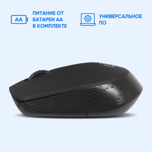 1196555 Мышь Oklick 486MW черный оптическая 1600dpi беспров. USB для ноутбука 3but (1196555) фото 7