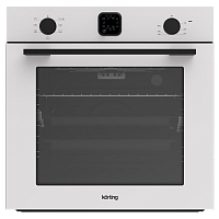 OKB4701CNRW Встраиваемый духовой шкаф KORTING/ Встраиваемый духовой шкаф KORTING, 60 см, Vintage, объем 69 л, поворотные регуляторы, LED дисплей белого цвета, 7 режимов, каталитическая очистка, таймер, одноуровневые телескопические направляющие, доводчик
