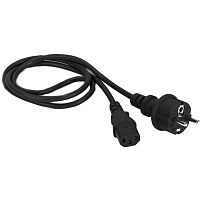 LAN-PP13/SH-3.0-BK Шнур питания Lanmaster LAN-PP13/SH-3.0-BK C13-Schuko проводник.:3x0.75мм2 3м 220В черный