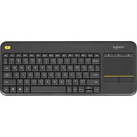 920-007173 Клавиатура/ Logitech Keyboard K400 Wireless Touch Plus RTL Black, USB