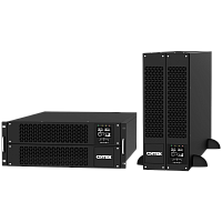 SMRT6(SB)PL Источник бесперебойного питания/ ONTEK SM RT 6 (SB) PL, 6 кВА/6 кВт (PF=1) с внутренними аккумуляторными батареями, выходными клеммами и выходными розетками 6шт х С13, 2шт х С19, с выключателем сервисного байпаса и выходным выключателем, заряд