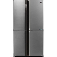 SJEX93PSL Холодильник Sharp/ 172x89.2x77.1 см, объем камер 345+211, No Frost, морозильная камера снизу,серебристый