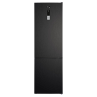 KNFC62370XN Отдельностоящий холодильник Korting/ Отдельностоящий холодильник с нижней морозильной камерой, ВхШхГ 2000х595х635 мм, холодильная камера 257 л, морозильная камера 94 л, Full No Frost, сенсорное управление, цифровой дисплей, цвет черная нержаве