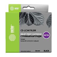 CS-LC567XLBK -/ Картридж струйный Cactus CS-LC567XLBK черный (28.4мл) для Brother MFC-J2510