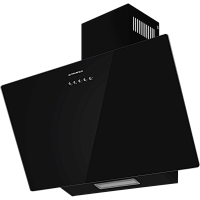 Dream60MGlassBlack Вытяжка MAUNFELD/ Наклонная вытяжка, 60 см, 850 м3/ч, механическое управление, цвет: черное стекло