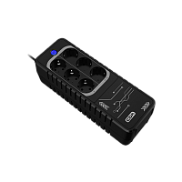 LGT-650H-6F-LDB Резевный ИБП в плоском корпусе "Brick"/ ИБП CBR [LGT-650H-6F-LDB] Offline 650VA/360W 5Ah12V 6 x Shuko+ Breaker