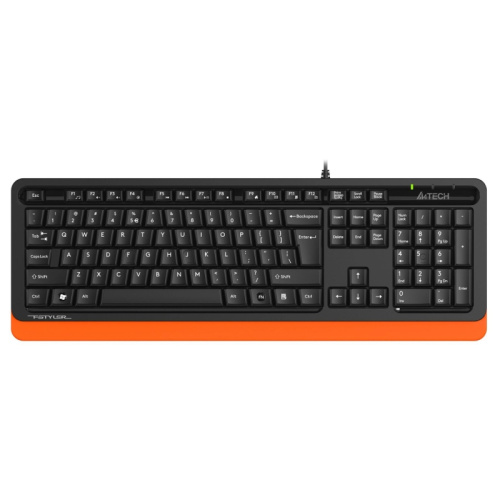 FKS10ORANGE Клавиатура A4Tech Fstyler FKS10 черный/оранжевый USB (FKS10 ORANGE)