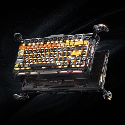 6972448923804 Игровая клавиатура/ Механическая клавиатура Gravastar Mercury K1 Pro BO BLK фото 6