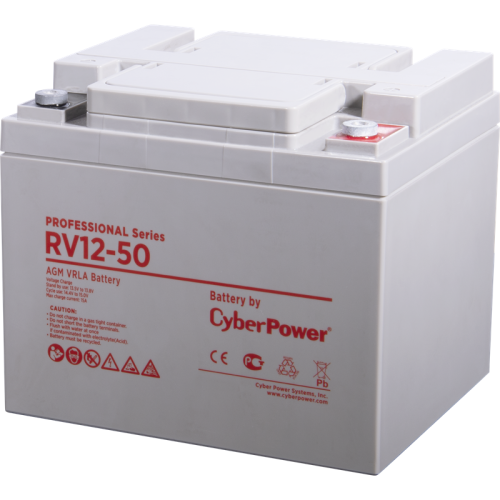 Аккумуляторная батарея PS CyberPower RV 12-50 / 12 В 50 Ач Аккумуляторная батарея PS CyberPower RV 12-50 / 12 В 50 Ач