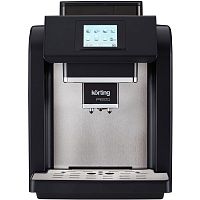 KACM2009Presto Кофемашина KORTING/ Кофемашина KORTING, автоматическая, сенсорное управление, сенсорный дисплей, давление 19 бар,2 бойлера, объем резервуара для воды 2 л, 7 программ + ручные настройки, капучинатор, емкость для молока (400 мл), кофемолка, и
