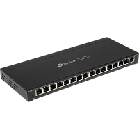 TL-SG116E Коммутатор/ 16-Port Gigabit Easy Smart Switch, 16 Gigabit RJ45 Ports, Desktop Steel Case, MTU/Port/Tag-based VLAN, QoS, IGMP Snooping, Web/Utility Management