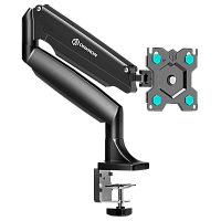 ONKRONG100BLACK Кронштейн для мониторов ONKRON/ 13-32" ГАЗЛИФТ макс 100*100 наклон -90º/+90º, поворот +-90°, 2 колена, от стены: до 525мм, крепление к столу 10-85мм, вес до 9кг, черный