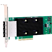 05-50118-00 HBA Контроллер/ Broadcom HBA Tri-Mode 9600-16e SGL (05-50118-00) PCIe v4 x8 LP, SAS/SATA/NVMe 24G HBA, 16port (4*ext SFF8674), RTL