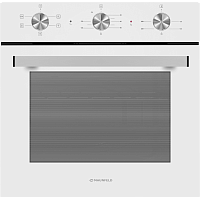 AEOF6051WM Шкаф духовой электрический MAUNFELD/ Духовой шкаф, Тип: электрический 60 см, 60 л, таймер, 5 режимов, механическое управление, гидролизная очистка, цвет белый
