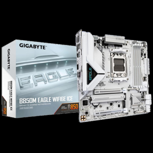 B850MEAGLEWIFI6EICE Материнская плата Gigabyte B850M EAGLE WIFI6E ICE, RTL B850MEAGLEWIFI6EICE Материнская плата Gigabyte B850M EAGLE WIFI6E ICE, RTL