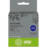 -/ Картридж ленточный Cactus CS-LT-91205 91205 черный/синий для Dymo Letra Tag LT-100H