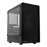 M331-TGBK Корпус без блока питания/ Case HSPD M331, Mesh Mini-tower, Black, TG, 0.4 SPCC, no fans mATX, mITX 175/329/170mm 1x2.5", 2x3.5", 4xPCI 1xUSB-A 3.0, 1xUSB-A 1.0 370x220x408mm