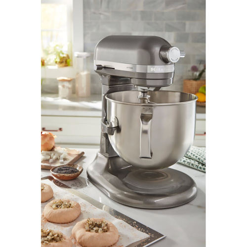 5KSM70SHXEMS Настольный миксер KitchenAid Artisan с выдвижной чашей 6.6 л, цвет серебристый фото 8