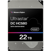 WUH722422ALE6L4 Жесткий диск/ HDD WD SATA Server 22Tb Ultrastar DC HC580 7200 6Gb/s 512MB 1 year warranty (replacement MG10AFA22TE, MG10ACA20TE, WUH722020CLE604, WUH722020BLE604, WUH722020BLE6L4)