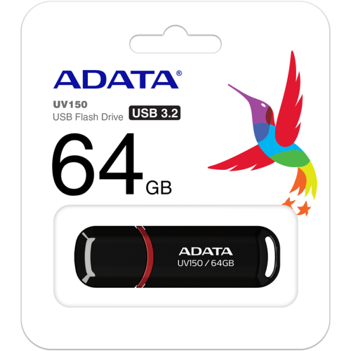 AUV150-64G-RBK USB-накопитель/ ADATA 64GB UV150 USB Flash Drive (Black) фото 2 AUV150-64G-RBK USB-накопитель/ ADATA 64GB UV150 USB Flash Drive (Black) фото 2