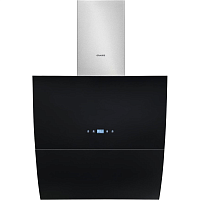 DH60.3GE Вытяжки Graude/ Ширина 600 мм,Чёрный цвет,Производительность: 700 м3/ч,2*1 В LED лампы,Сенсорное управление,Пульт ДУ в комплекте,Короб из нержавеющей стали 400+400 мм,Угольные фильтры в комплекте.