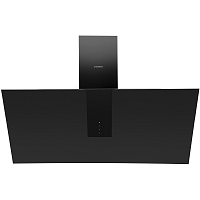 AURORA90BlackMatted ВЫТЯЖКА MAUNFELD/ Тип:наклонная, 90см, сенсорное управление, 1270м3, 3 скорости, матовое стекло, цвет: черный матовый