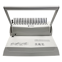 БП-16 Переплетчик ГЕЛЕОС БП-16 на пластиковую пружину, А4, ручная перфорация 16 листов, переплет макс до 500 л. глубина перфорации 2-3-4-5 мм